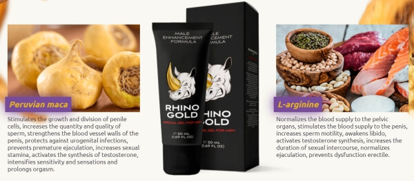 Ingredientes de Rhino Gold Gel y sus efectos